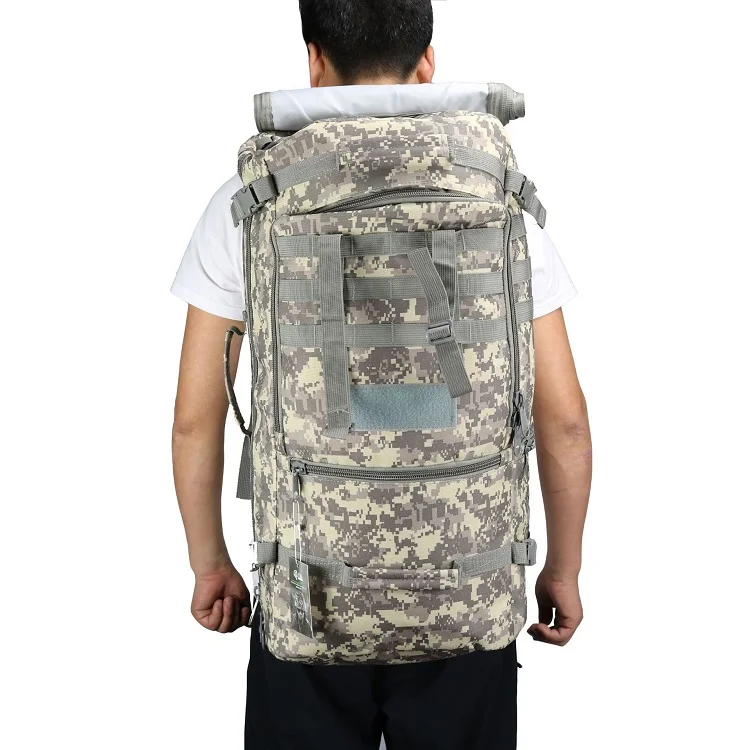 Heavy Duty Oxford Material Backpack Waterproof Large Capacity Rucksack Tactical Suitcase Travel Bag with Rain Cover CH-062