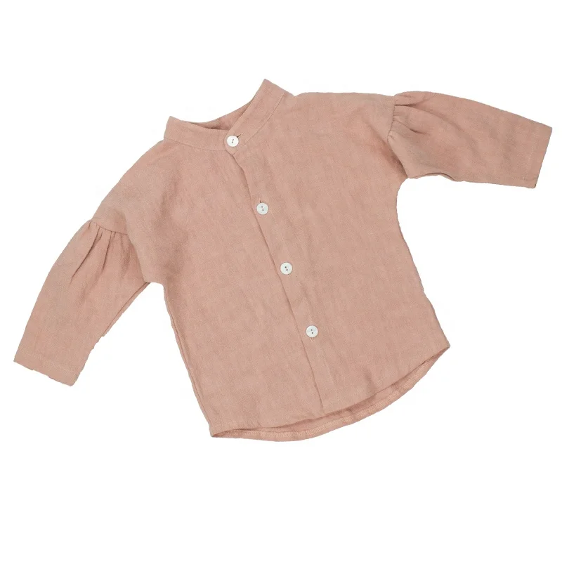 
Buy Direct From China Spring Pure Color Breathable Linen Babyboy T Shirt Long Sleeve 