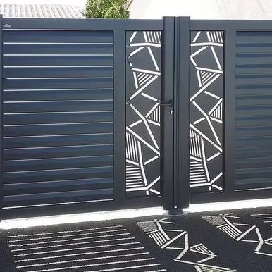 WPC Fence Gate Outdoor Privacy Fence Door Wood Plastic Easy Installation Fence Composite Gate