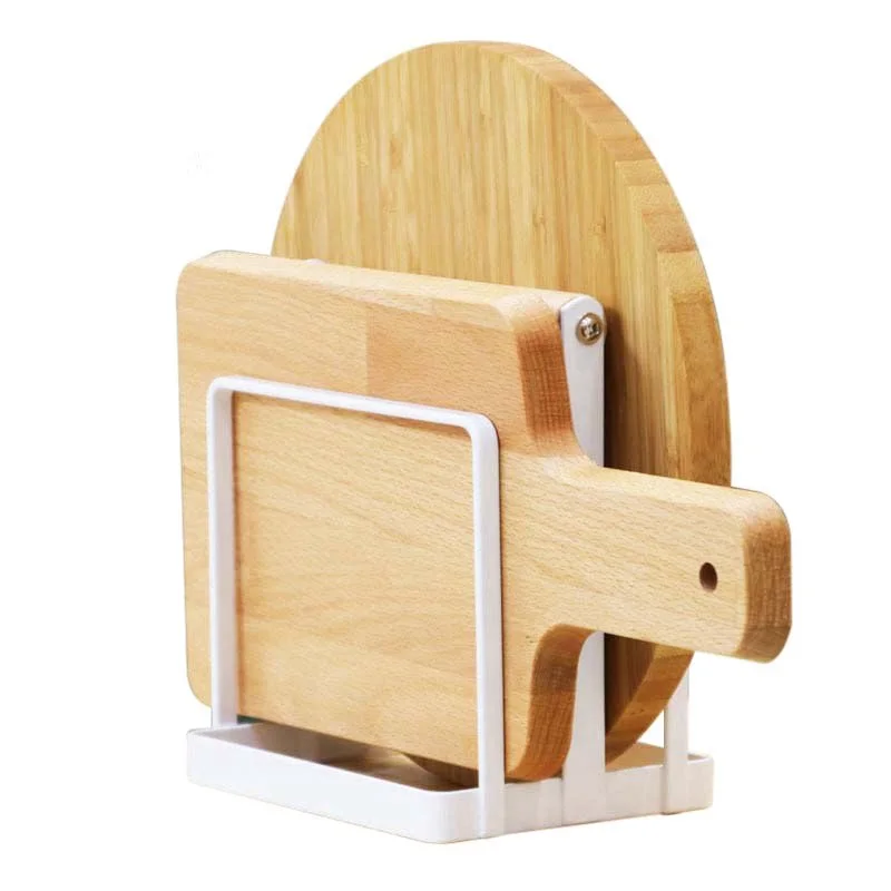 Online Sale Newest Design Standing Pot Cover Lid Chopping Board Rack Holder