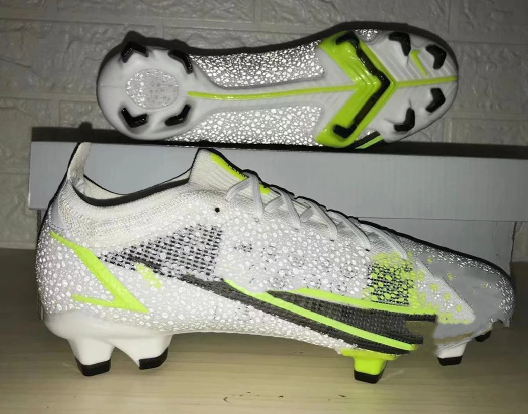 14th generation student low-cut waterproof knitted FG football shoes competition training shoes