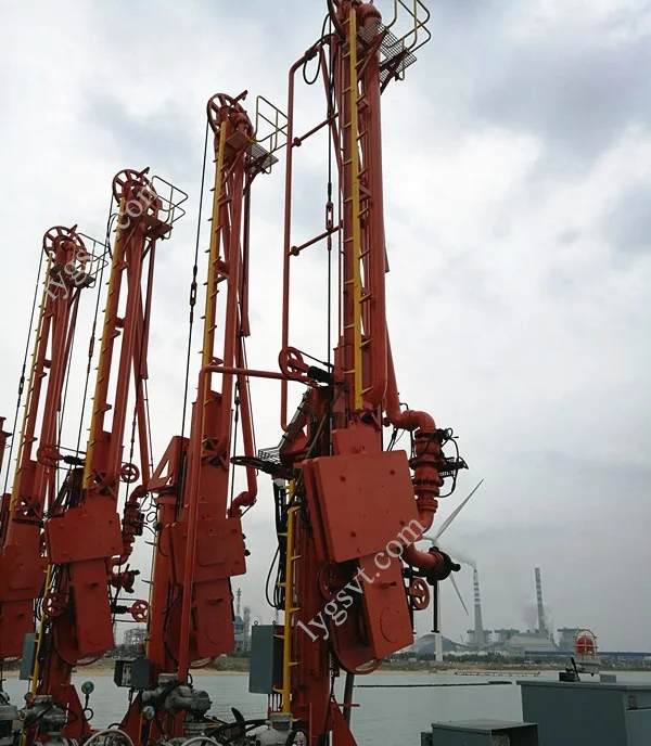 LPG marine loading arm with vapor return line
