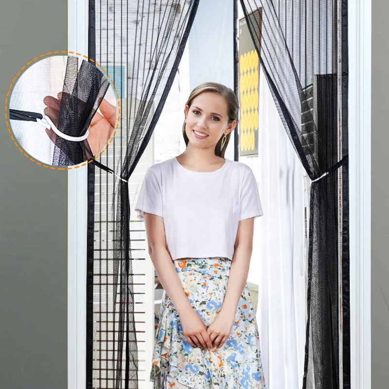Upgrade Magnetic Door Screen Mosquito Net Door Curtain Diy Magnetic Door Mesh