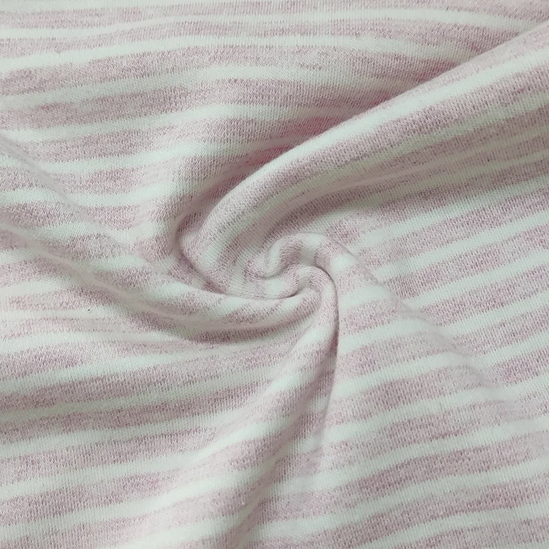 100% cotton Custom Y/D Stripe Interlock 100% Cotton knit  fabric Fabric Soft Dress Shirt Fabric