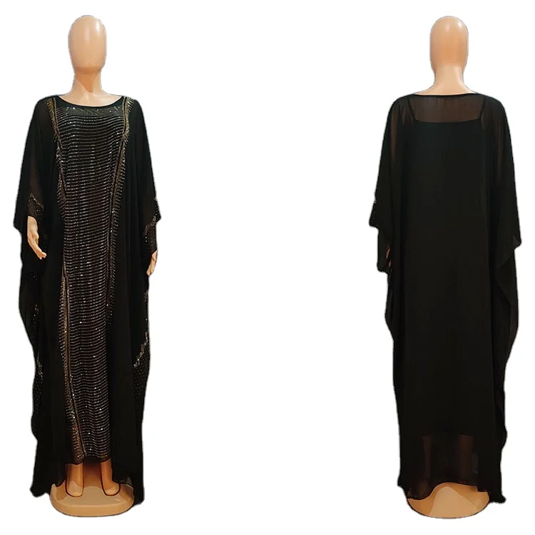 Abaya Muslim dress For Women Dubai Turkey Solid Color ethnic clothing Modest Kaftan Islamic Clothing Muslim dress 4 3 Reviews