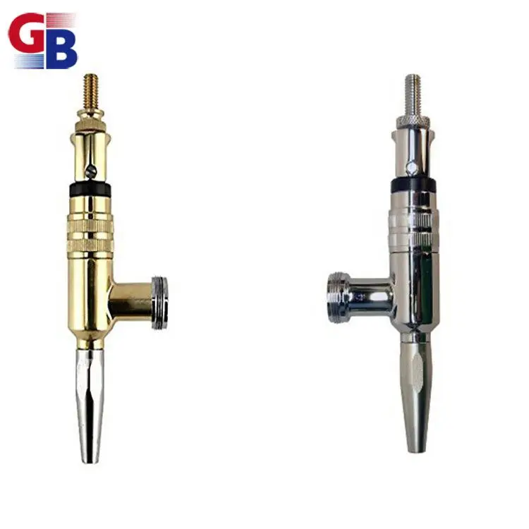 GB Golden color Brass draft stout beer dispenser machine tap for wine brew