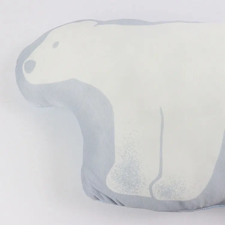 Wholesale 3D print snow cold feeling kids animal bear Cushion polyester filling Sleeping Pillow Child Holding Sleeping