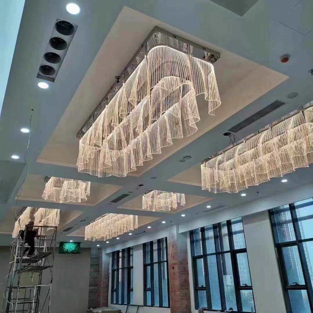 Non standard custom big hotel banquet chandelier professional factory supply certificates available