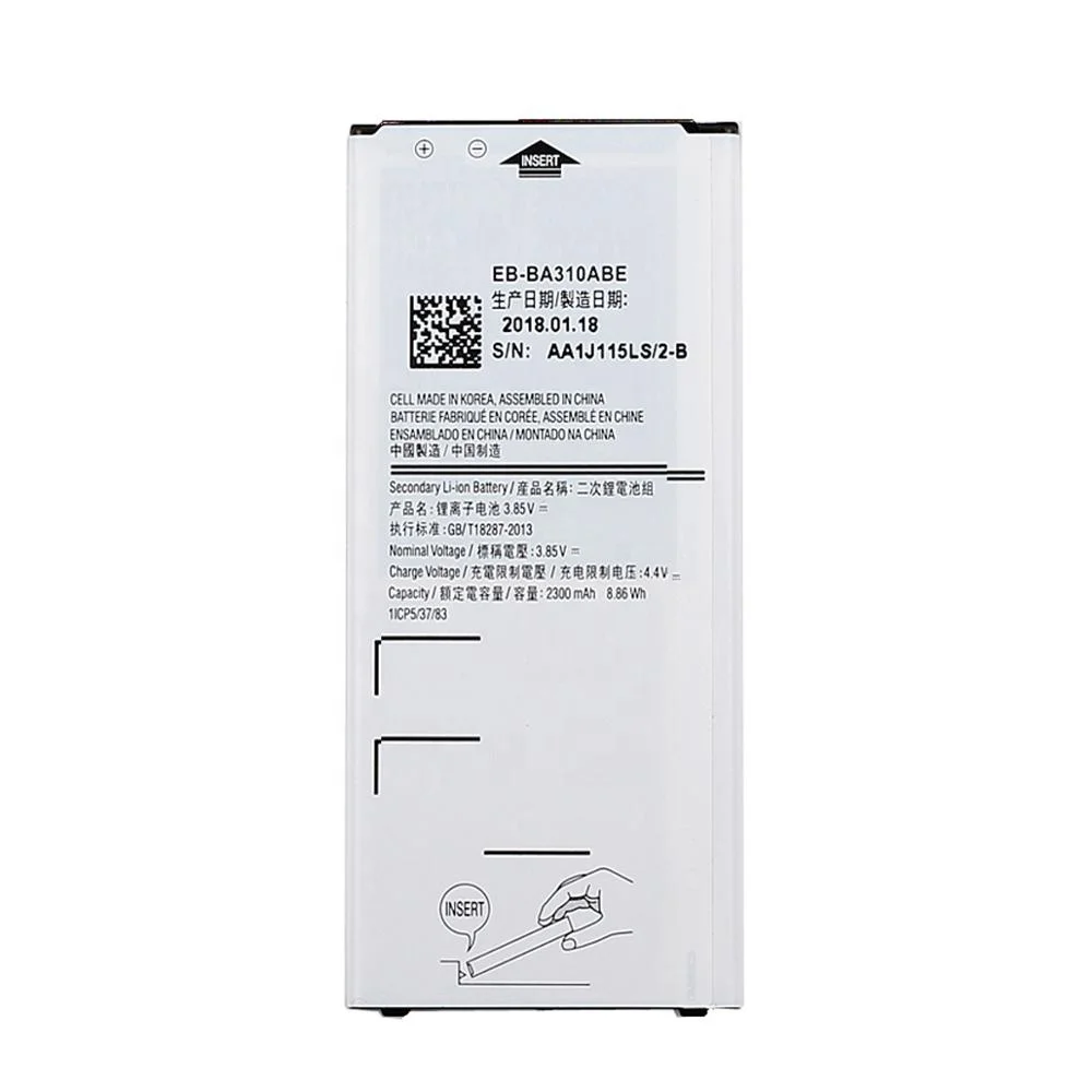 original EB-BA310ABE mobile phone battery for Samsung Galaxy A3 2016 A310 batteries