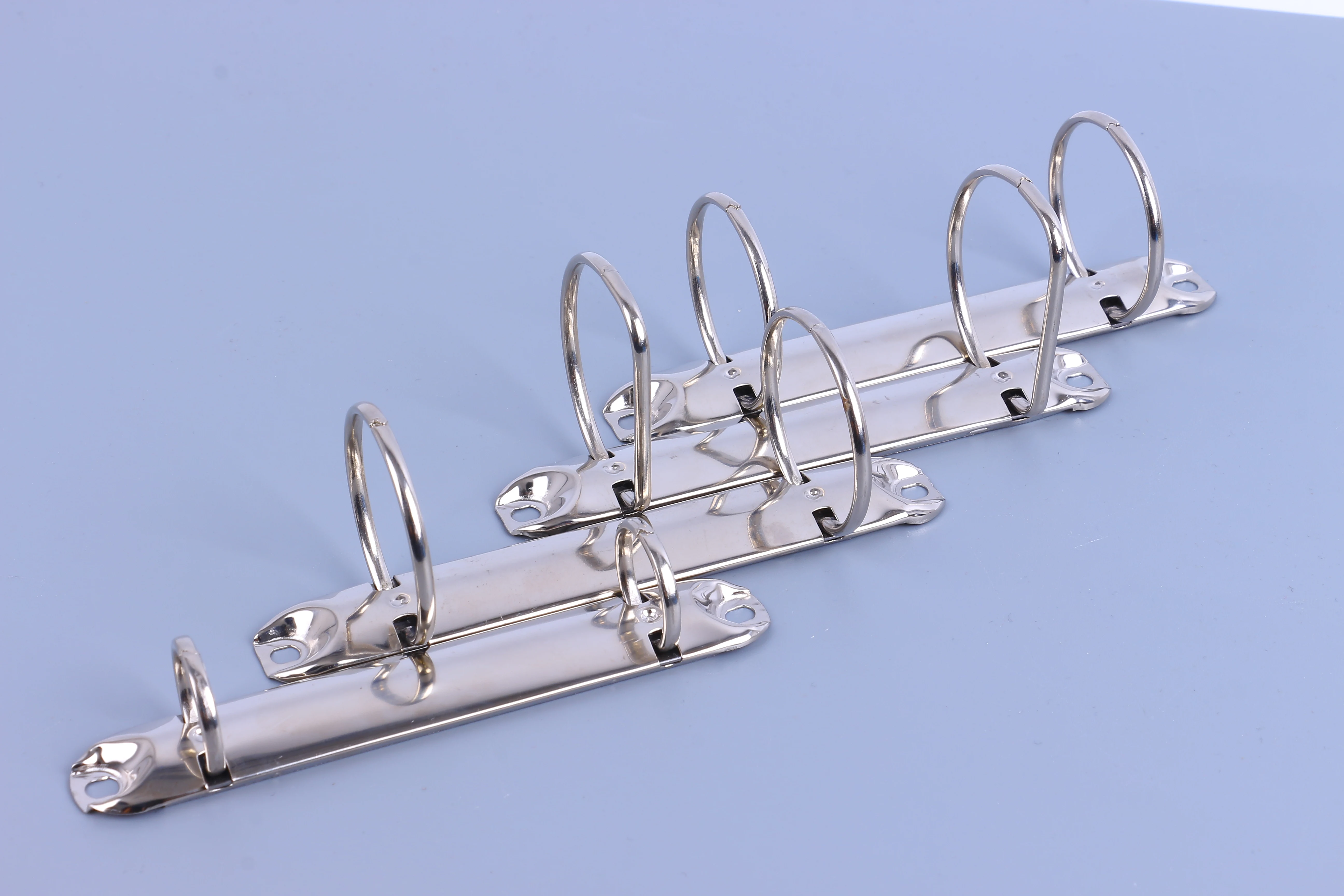 Whole sale Metal Q shaped 2 ring binder clip in nickel