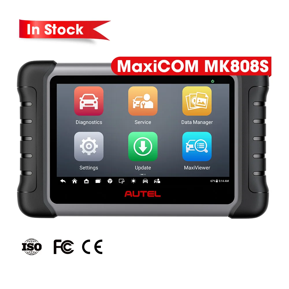 Original autel MaxiCOM MK808S MK 808 mk808 obd2 Code Reader full system touch screen android tablet diagnostic scanner tool