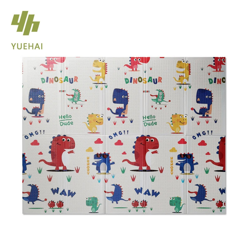 Factory Cheap Price YUEHAI soft 180x200mm floor mat soft play foldable baby play mat for crawling