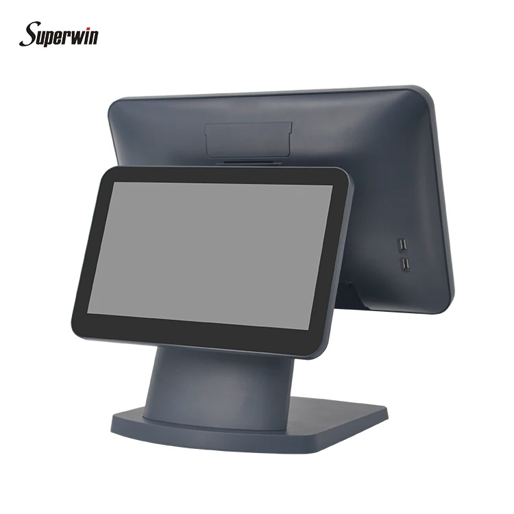 Hot Selling POS System Windows 15.6+11.6Inch Single Screen Android All in One POS Terminal Touch Screen POS System Cash Register