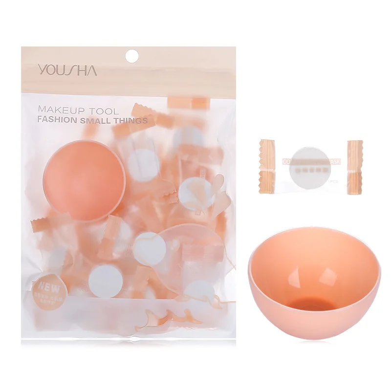 Yousha 30 шт. оптовая продажа инструмент для ухода за кожей маска для лица Нетканая сжатая маска набор с чашей YM020