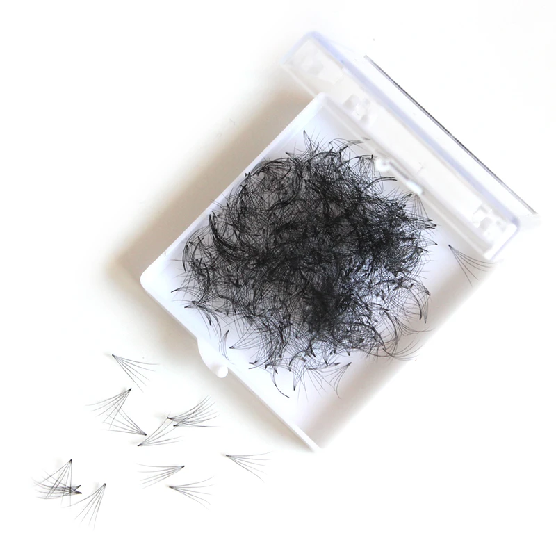 
Short Thin Base Fans Quality Pbt 0.07 Eyelashes Premade Fans 1000 Loose Russian 5D Volume Lashes 