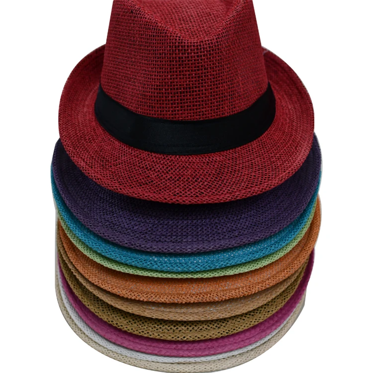 in stocks custom logo Autumn Wool Jazz Hat Panama Sombrero Women Felt Hats Man fedoras panama top hat