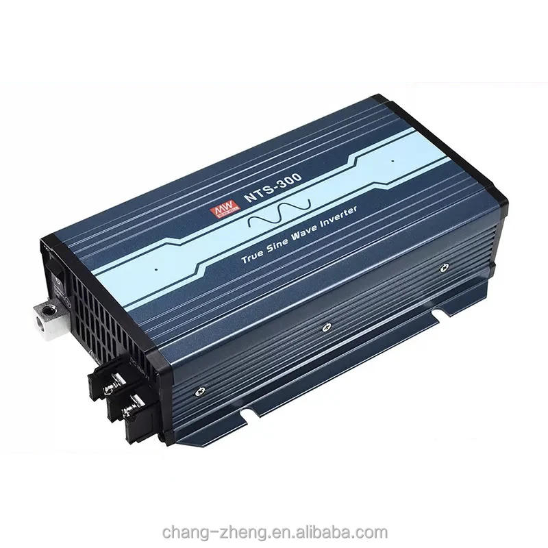 Meanwell NTS-300 300W Pure Sine Wave DC to Ac Home Car Power Inverter DC 12V 24V 48V to AC 200V 220V 230V 240V Solar Inverter