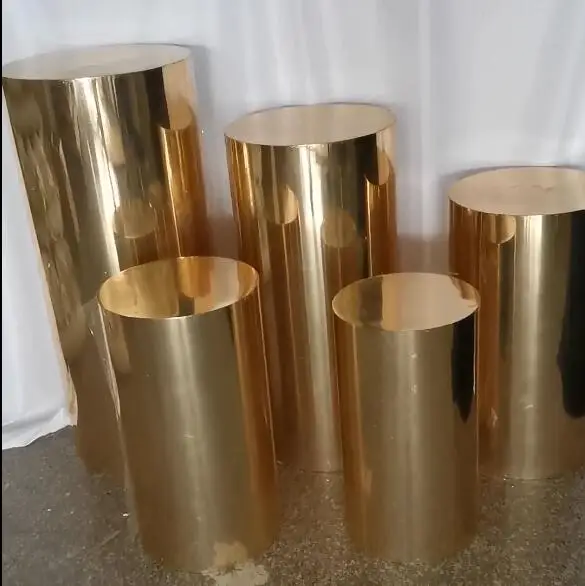 gold metal wedding centerpiece for  decoration