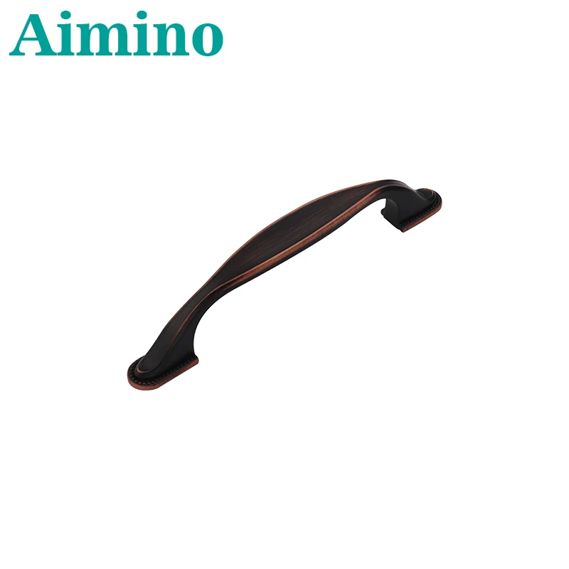Aimino Brand new Cabinet Pull Handles Metal Black Zinc Alloy Handle with low price expandable pull rod handle