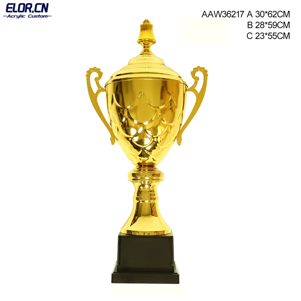 ELOR Manufactures Best Price High Quality European Cup Metal Trophy Luxury Award Champions League Trophy
