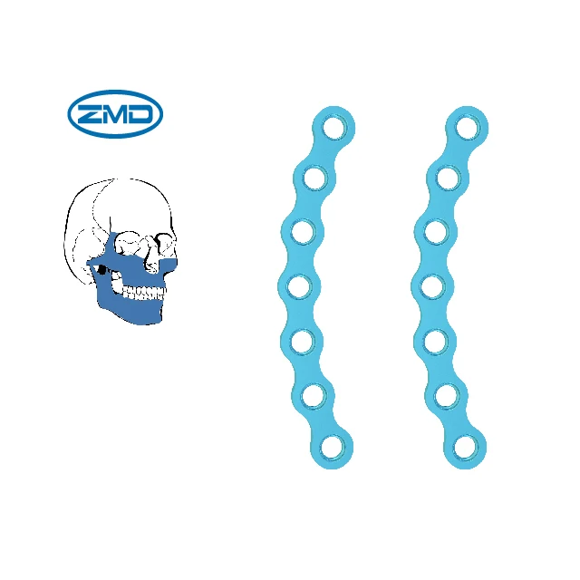 ZMD High Quality Titanium Maxillofacial System Arc Plate 1.0mm Thickness Locking Plate