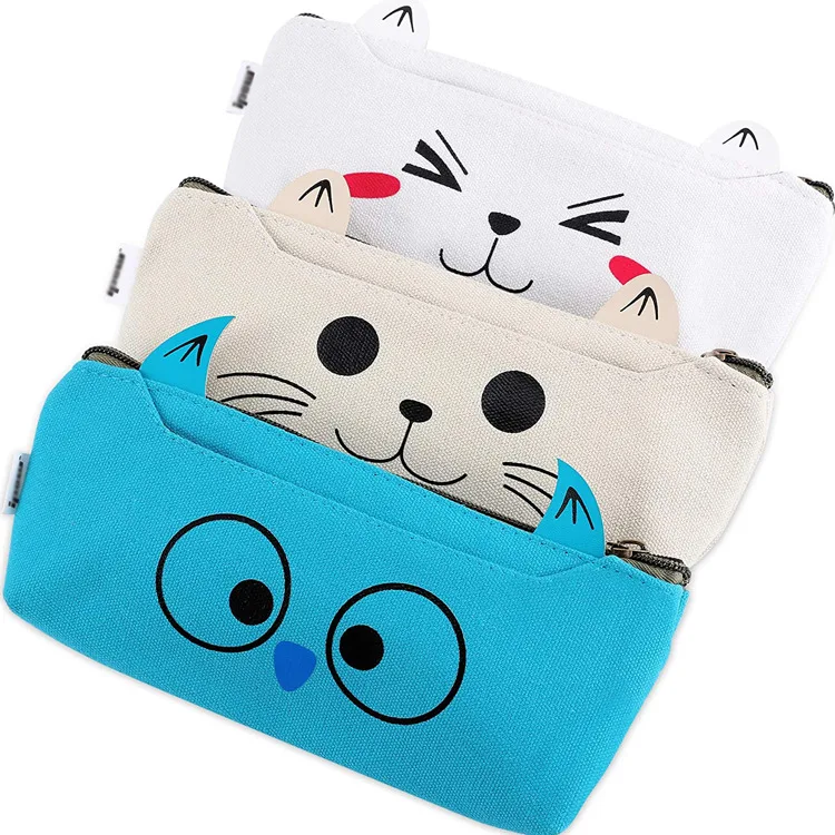 2021 new design cheaper canvas pencil case