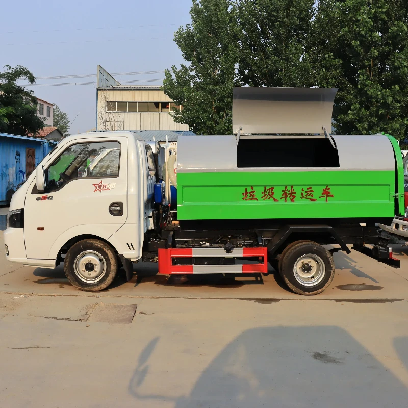 Container waste collect garbage rubbish compactor truck hot sale in China garbage truck