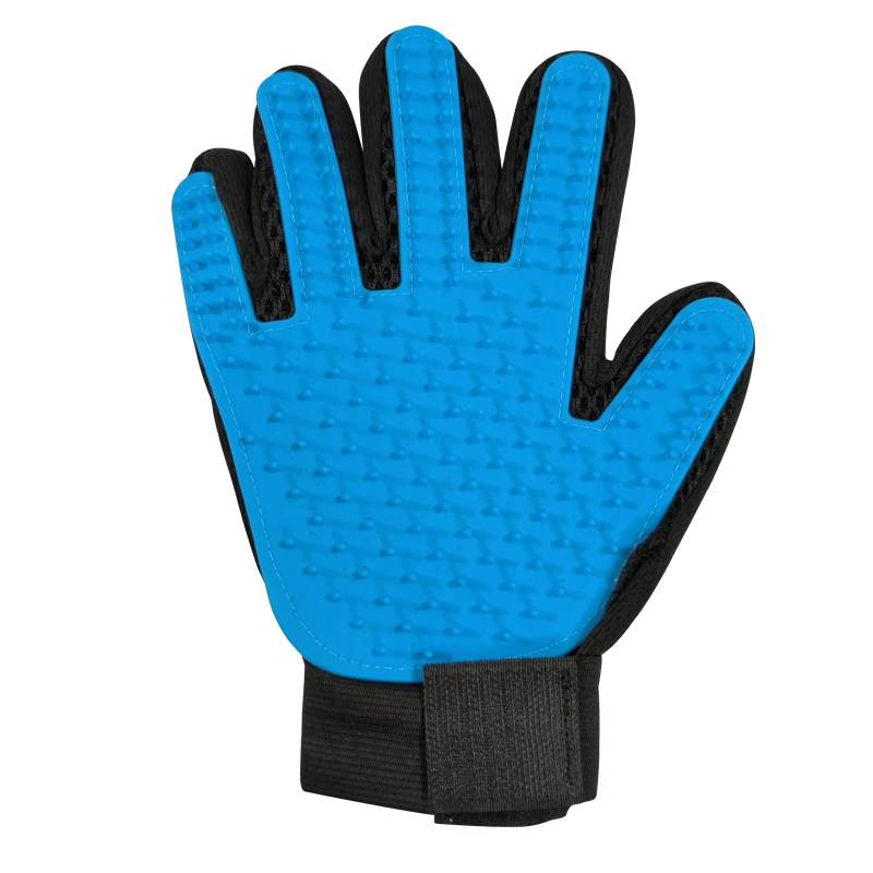 Pet silicone bath gloves five-finger grooming massage gloves for cats and dogs
