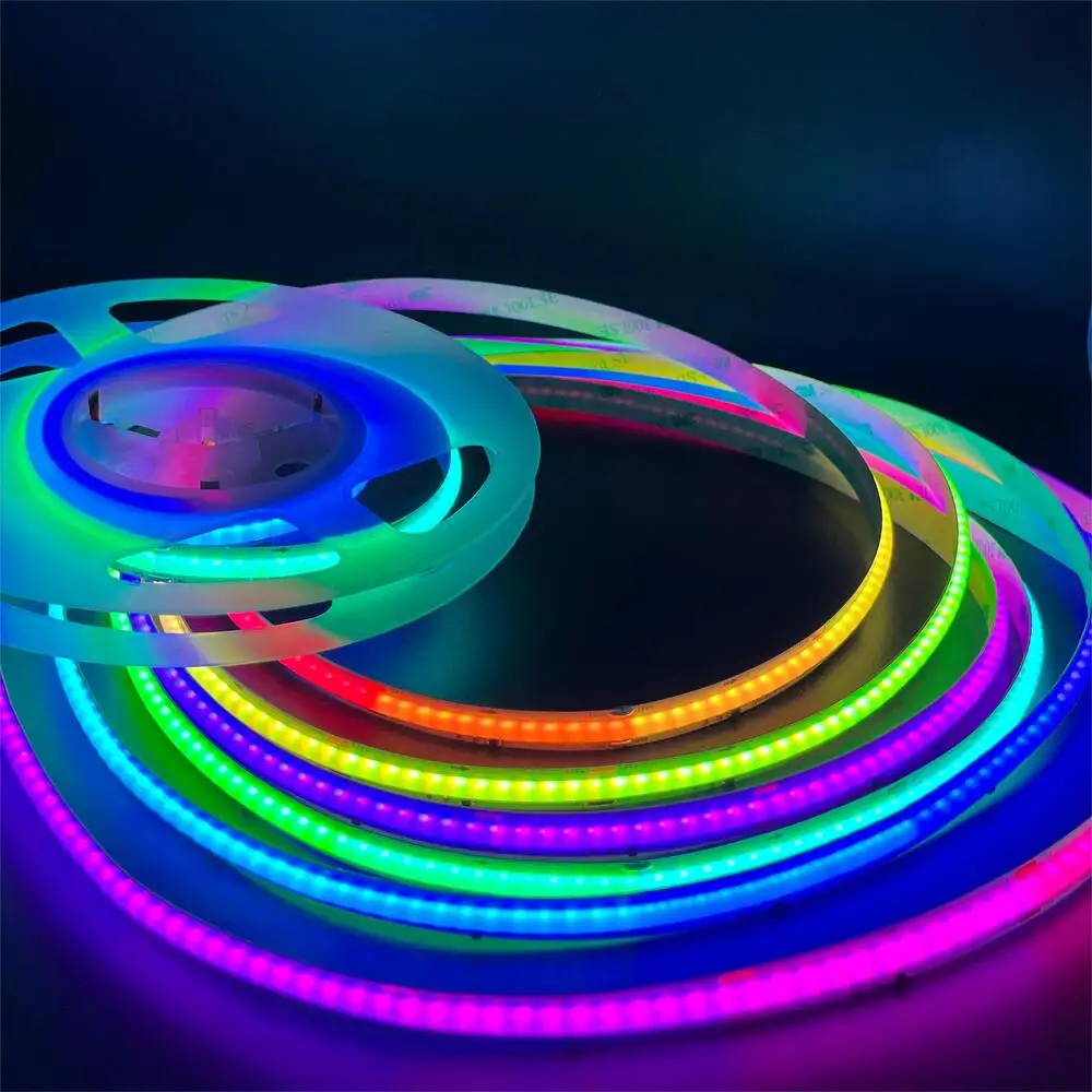 Dc12 24v Flexible Cob Led Strip High Density No Spot 320led 480led 14w/meter Warm White/nature White/white/red/green/blue/yellow