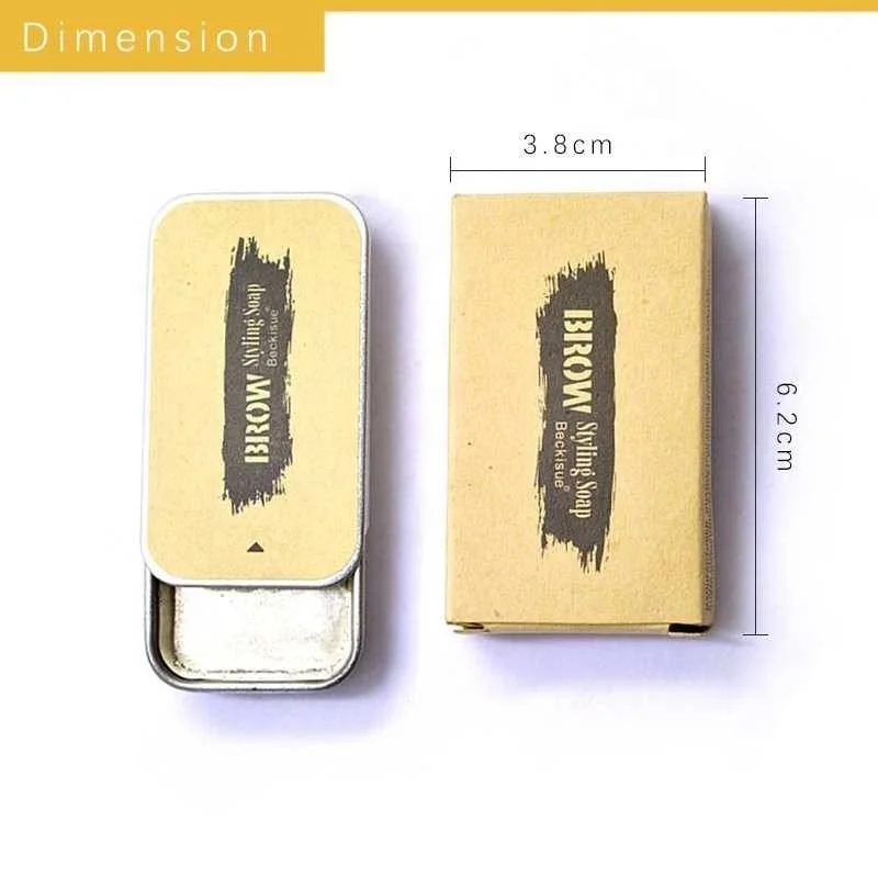 different colors brow soap Sliding tin wax eyebrow Eyebrow Repair Soap Enhance 3D Wild Eyebrow gel soap
