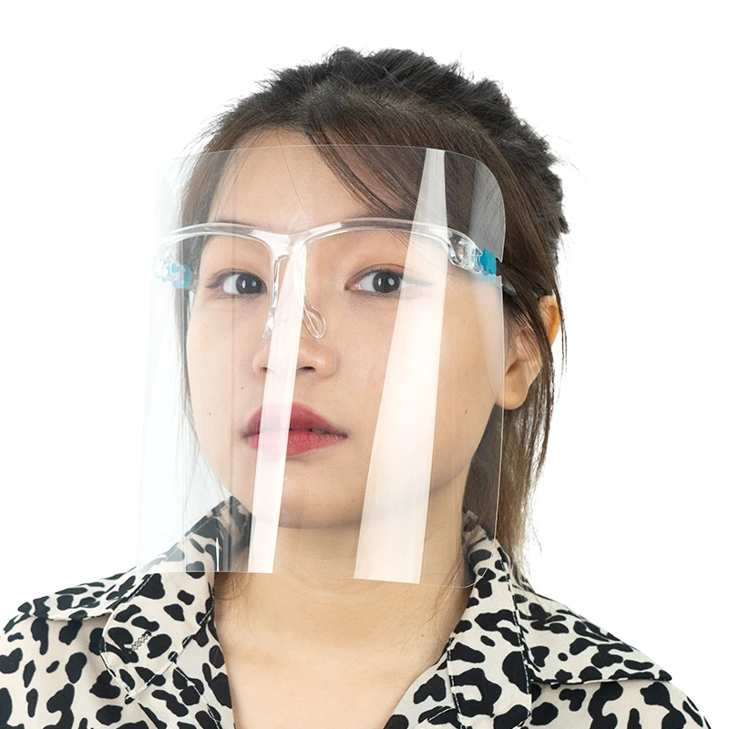 Wholesale face shield color eyeglasses frame transparent face shield