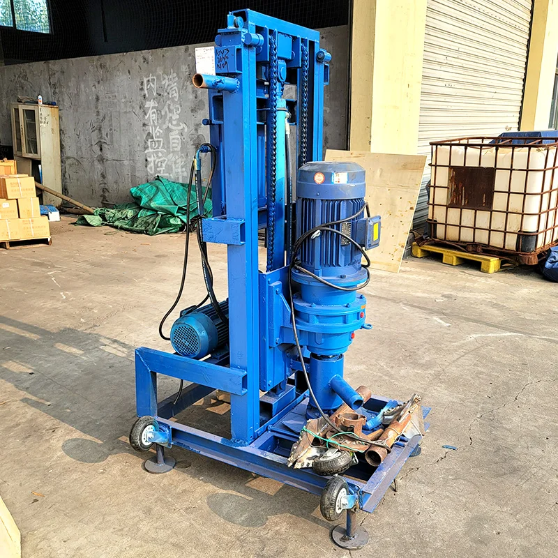 Factory Selling Electric Hydraulic 80m 100m Water Well Drilling Rig Machine Mini Electric Drilling Rigs