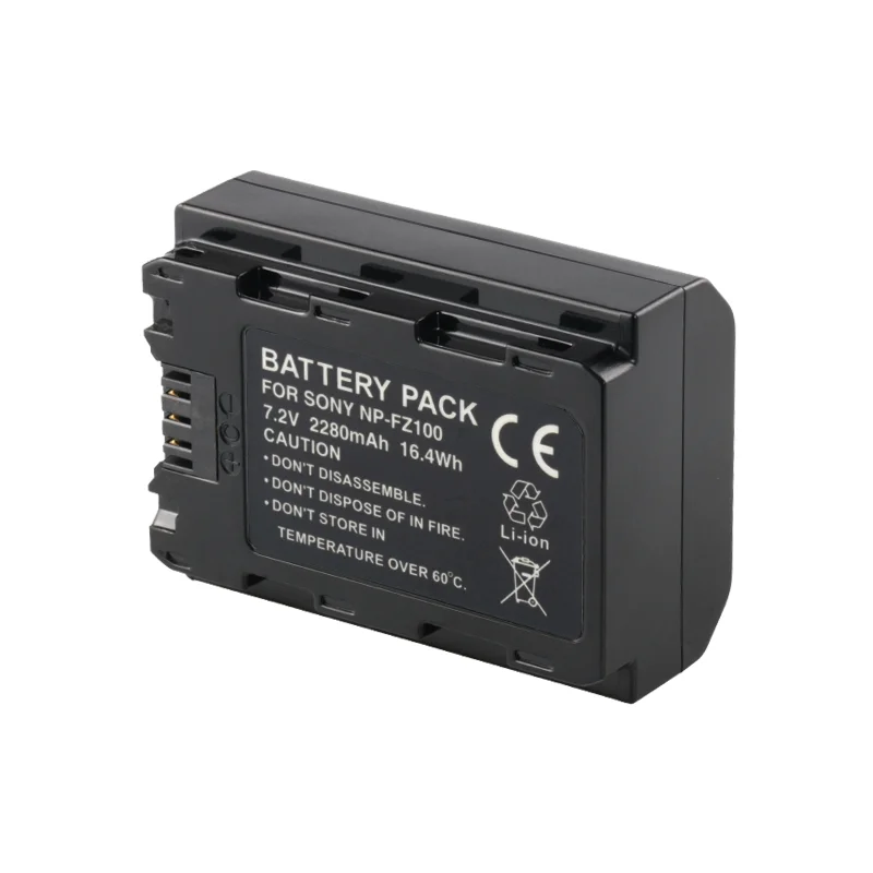 Large Capacity NP-FZ100 NP FZ100 NPFZ100 Camera Battery for Sony Alpha 9, A9, A9R, A9S, A7R MARK 3 III, A7, BC-QZ1, ILCE-7RM3