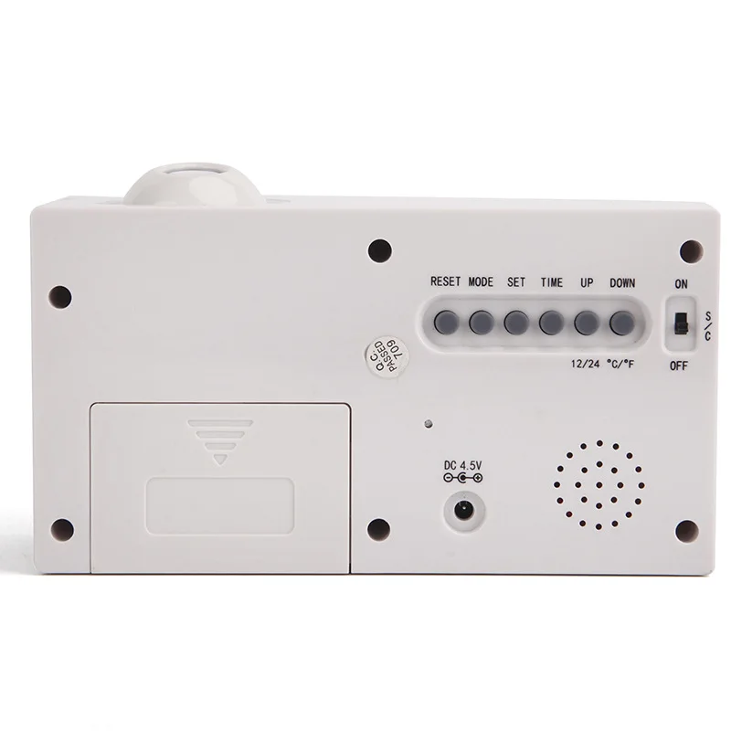 Voice control projection clock