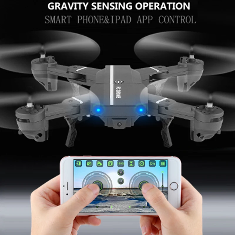 Factory 8807W Mini Folding Quadcopter 480P Real time Transmission One key return Mini HD Kit Camera Wifi Drone