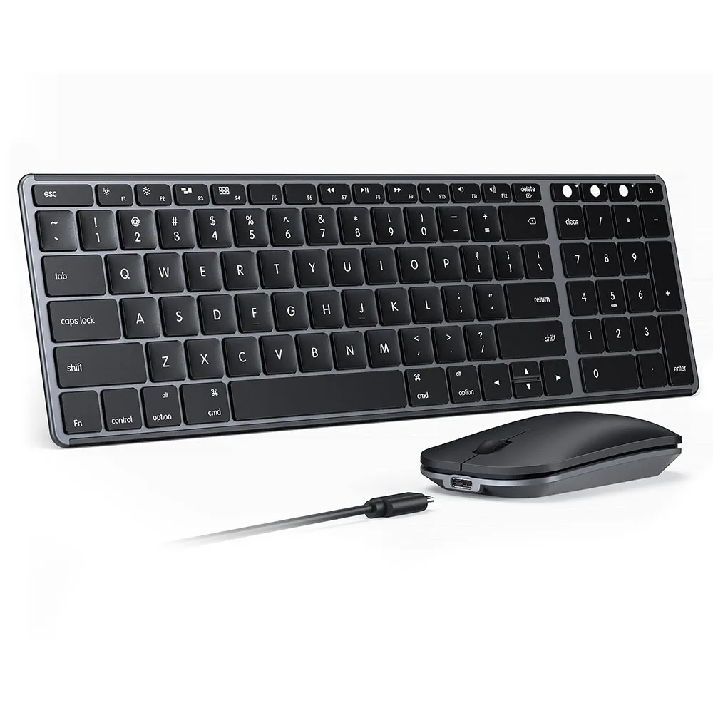 Набор для клавиатуры и мыши Seenda полноразмерная беспроводная BT клавиатура мышь компьютера ноутбука дома