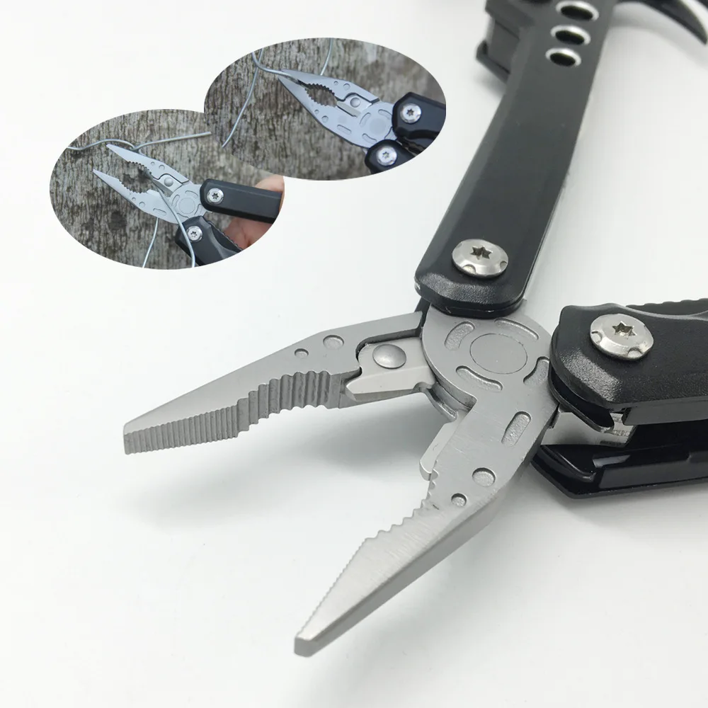 Stainless Steel Multifunctional Hammer Mini Screwdriver Plier Survival Multi Tool Claw Hammer Camping Tool Claw Hammer