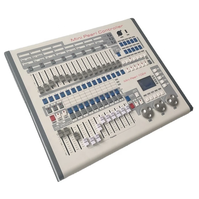 Mini Pearl 1024 Controller With Flight case Package DMX 512 DJ Console Moving Head Light Led Par Professional Stage Light