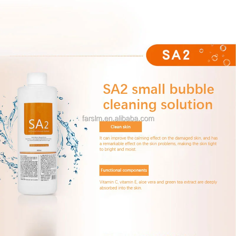 Portable Facial Aqua Serum AS1 SA2 AO3 Solution for Hydro Dermabrasion Jet Peel Water Oxygen Machine