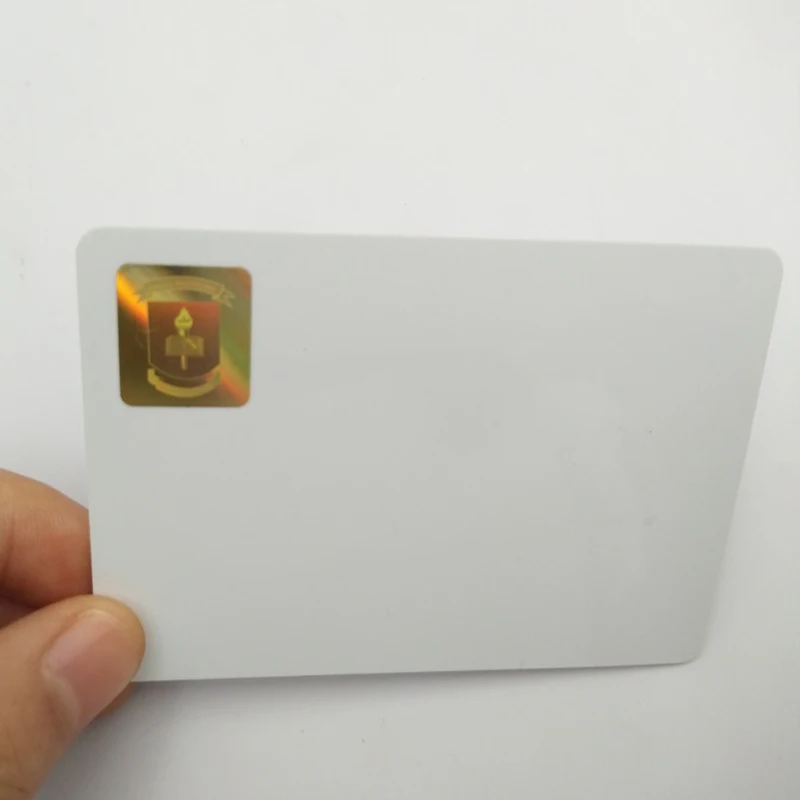 Custom hologram logo credit card size pvc ID card printing