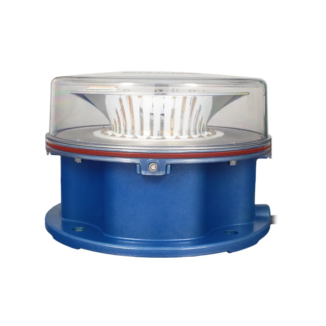 FAA L-864 medium intensity beacon 2000cd red LED GPS flash synchronisation communication antenna towers obstacle lights
