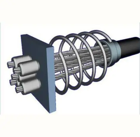 Prestressed Anchorage Anchor Gripper Wedge 3pcs for 12.7mm Post-tensioned Cable