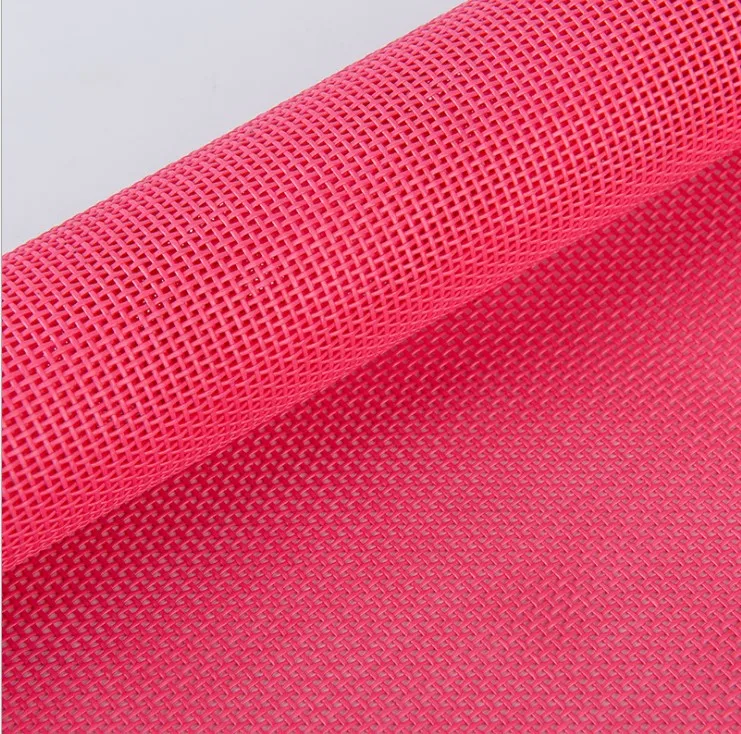 1000D Green Blue Red white Black Vinyl Colour PVC Coated Polyester Mesh Fabric