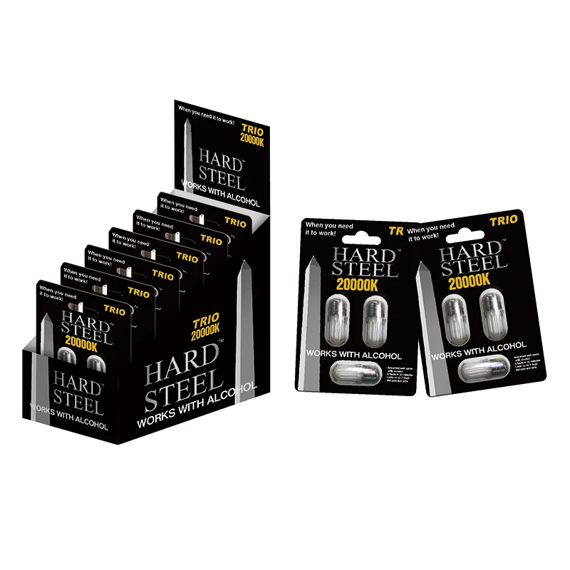 Custom Printed Plastic 3D Blister Cards For Male enhancement Capsule Pill   Big cork 25k Big Cork 100k 3d Cards