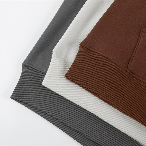 500g Custom Logo Streetwear Blank Heavy Pull Over Black Hoodies Cotton Plain Heavyweight Oversized Cropped Hoodie Men