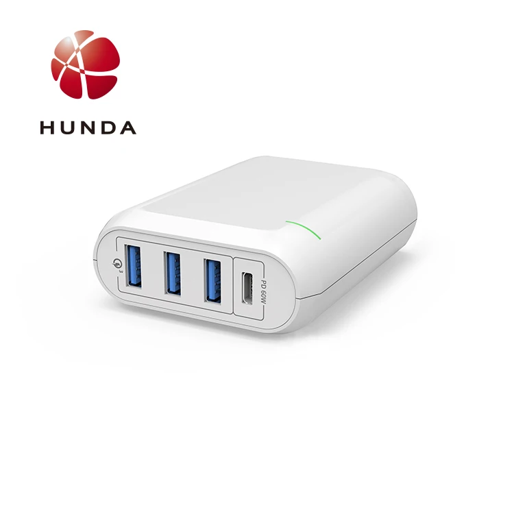  HUNDA Заводская поставка 4 usb настольное зарядное устройство с подставкой для зарядного устройства au eu uk us plug 66W Быстрое