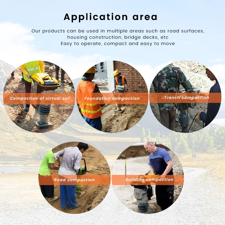 85kg earth sand soil juming tamping rammer with wacker design