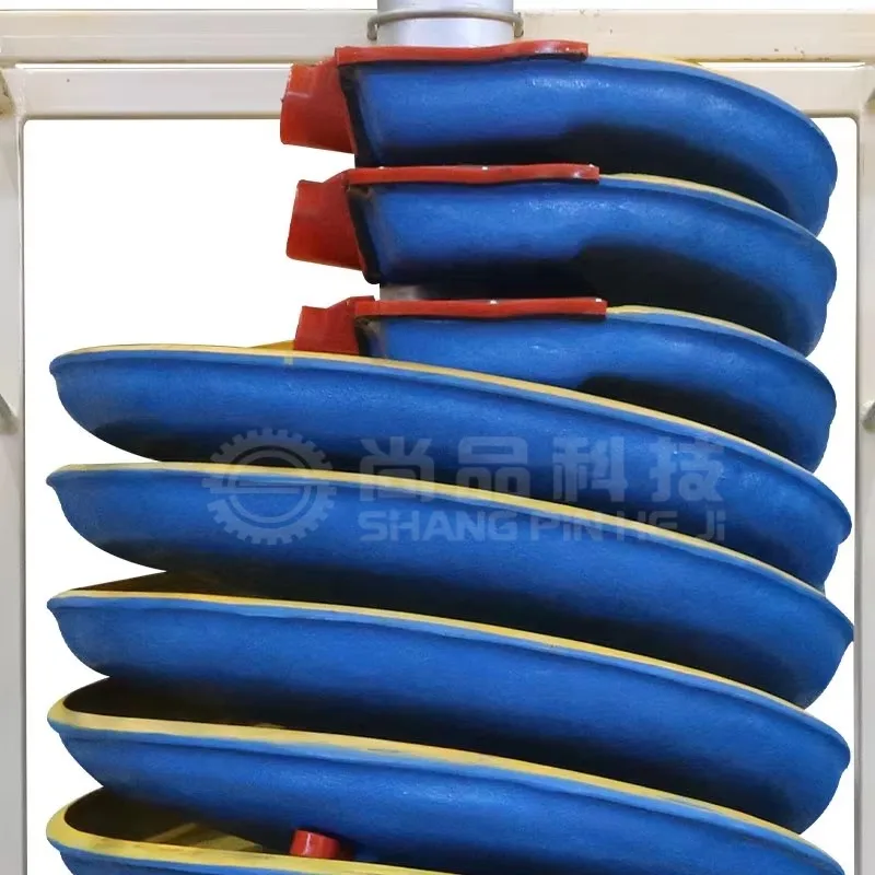 FRP Spiral Chute Separators Mining Chromite/Gold/Coal Lightweight High Strength Corrosion Resistance Gravity Separation