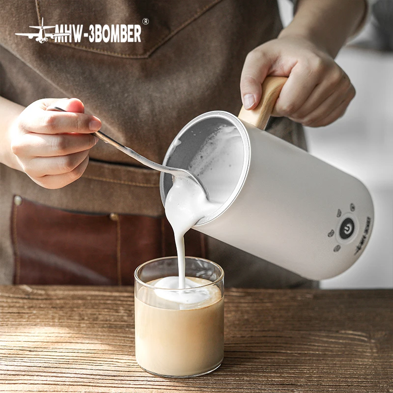 Stainless Steel High Capacity Plug Coffee Frother Mixer Blender Latte Foam  Automatic Electric Milk Frother Handheld