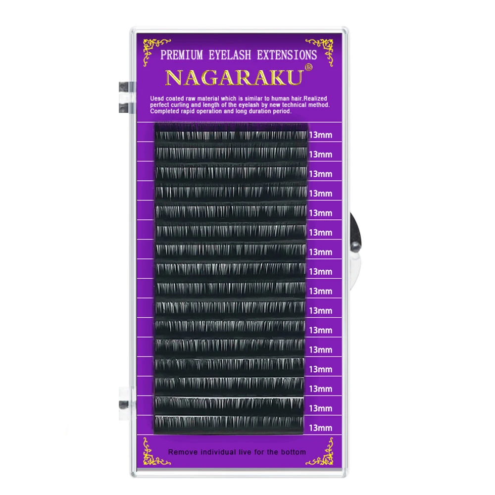 NAGARAKU Russian volume eyelash extension individual mink  lash extension .03 easy to fans private logo eyelashes